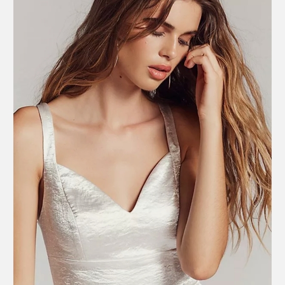 Free People Silver Crush Wide Leg Jumpsuit - Picture 5 of 12